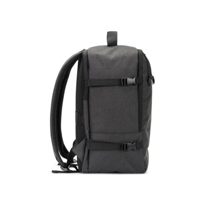 CIES. Backpack made from high-density 600D recycled polyester, meeting airline size requirements